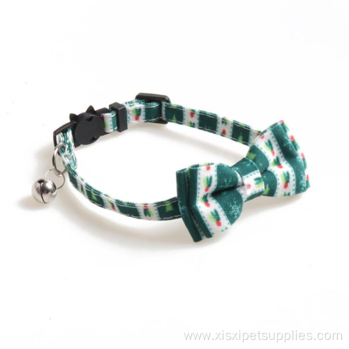 Christmas Style Bow-tie Small Cat Collar with Bell